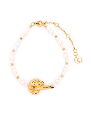 Anissa Kermiche French For Goodnight pearl bracelet - White