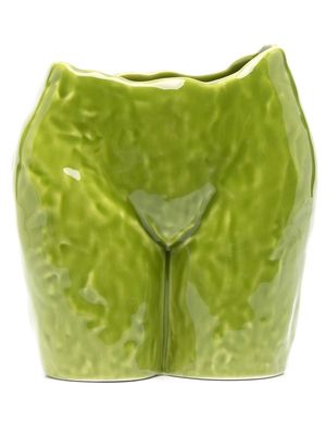 Anissa Kermiche Popotin curved vase - Green