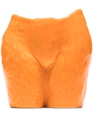 Anissa Kermiche Popotin curved vase - Orange