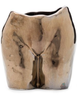 Anissa Kermiche Popotin decorative pot 12cmx9cm - Metallic