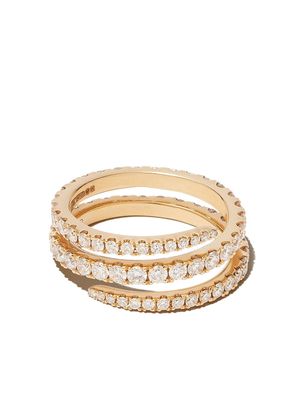 Anita Ko 18kt yellow gold Coil diamond ring