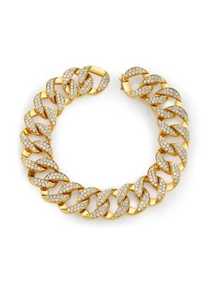 Anita Ko 18kt yellow gold Hemingway diamond chain link bracelet
