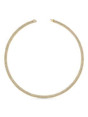 Anita Ko 18kt yellow gold Thin Zoe diamond choker necklace