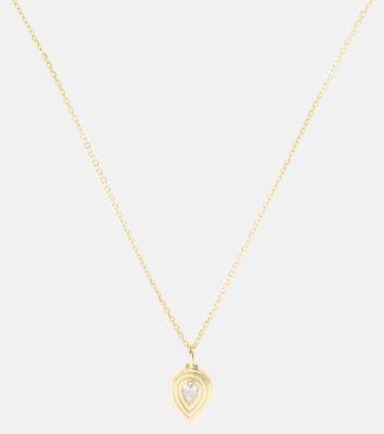Anita Ko Loulou locket 18kt gold necklace with diamond