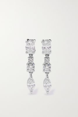 Anita Ko - Maya 18-karat White Gold Diamond Earrings - one size