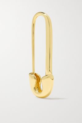Anita Ko - Safety Pin 18-karat Gold Single Earring - L