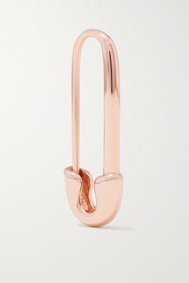 Anita Ko - Safety Pin 18-karat Rose Gold Single Earring - L