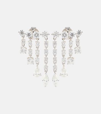 Anita Ko Small 18kt white gold drop earrings with diamonds