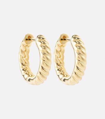 Anita Ko Zoe Braided Huggies 18kt gold earrings