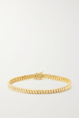 Anita Ko - Zoe Thin 18-karat Gold Diamond Bracelet - one size