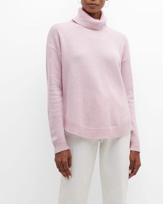 Anja Turtleneck Drop-Shoulder Sweater