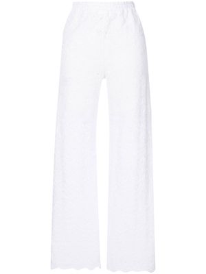 Anjuna crochet-knit trousers - White