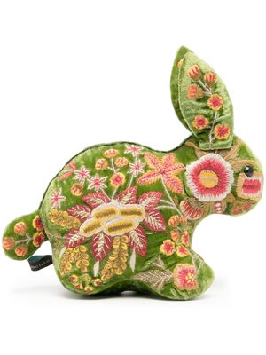 Anke Drechsel bunny embroidered soft toy - Green