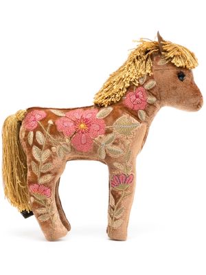 Anke Drechsel horse embroidered soft toy - Brown