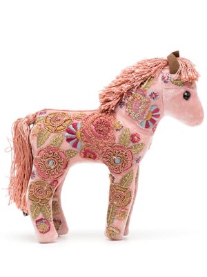 Anke Drechsel horse embroidered soft toy - Pink
