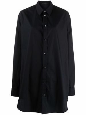 Ann Demeulemeester buttoned-up oversized shirt - Black