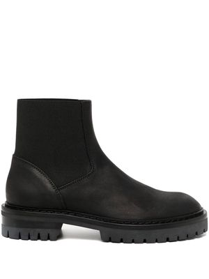 Ann Demeulemeester elasticated side-panel ankle boots - Black