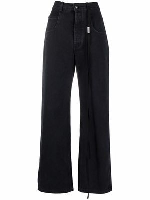 Ann Demeulemeester high-rise wide-leg jeans - Black