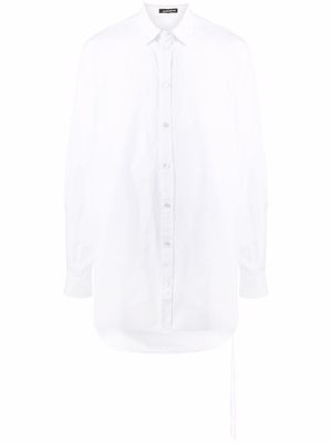 Ann Demeulemeester long-line button-up shirt - White