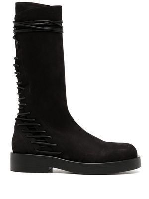 Ann Demeulemeester Mick lace-up leather boots - Black