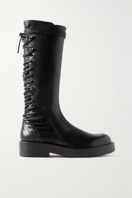 Ann Demeulemeester - Mick Lace-up Leather Combat Boots - Black