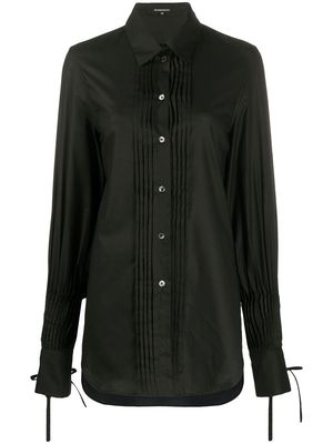 Ann Demeulemeester pleated detail shirt - Black