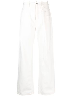 Ann Demeulemeester wide-leg cotton trousers - White