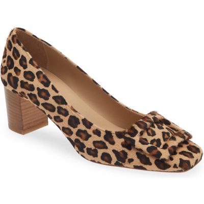 ANN MASHBURN Buckle Pump in Leopard Pony