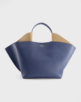 Ann Medium North-South Leather Tote Bag