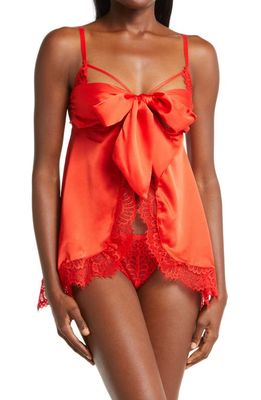 Ann Summers Unwrap Me Babydoll Chemise & G-String Thong in Red