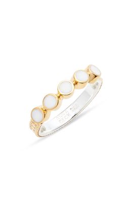 Anna Beck White Agate Five-Stone Ring in Gold/White Agate