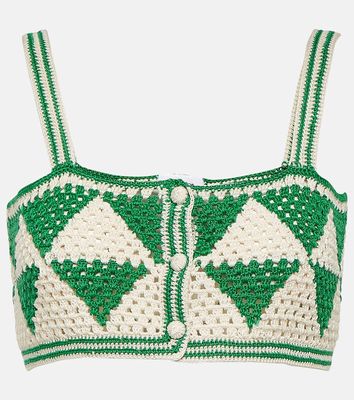 Anna Kosturova Maija crochet crop top