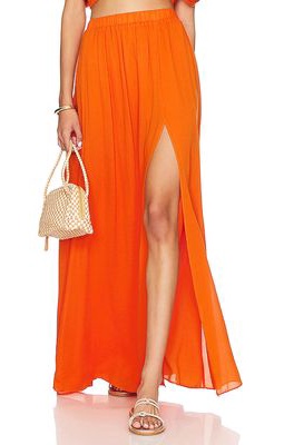 anna nata Cassidy Skirt in Orange