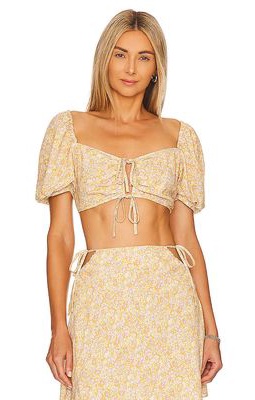 anna nata Reese Top in Yellow