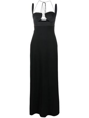 Anna October cut-out strap-detail maxi dress - Black