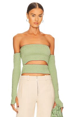 Anna October Elise Top in Green