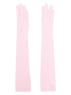 Anna October long-length gloves - Pink