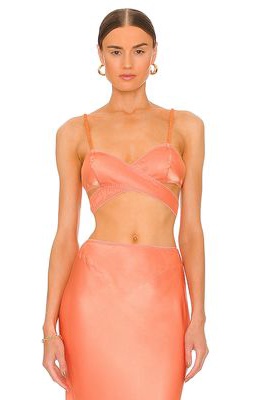 Anna October Lotus Top in Coral