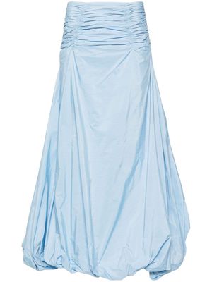 Anna October puffball draped maxi skirt - Blue