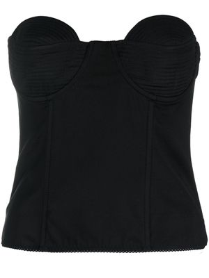 Anna October Raya strapless corset top - Black