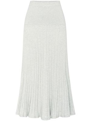 Anna Quan Amber ribbed-knit maxi skirt - Grey
