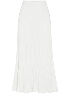 Anna Quan Amber ribbed-knit maxi skirt - Neutrals