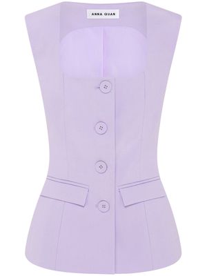 Anna Quan Antonella tailored top - Purple