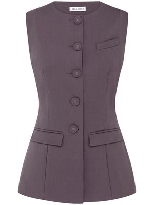 Anna Quan Bailey waistcoat-style top - Grey