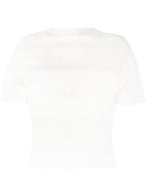 Anna Quan creased-panelling T-shirt - White