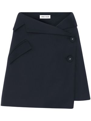 Anna Quan Dahlia tailored wrap skirt - Black