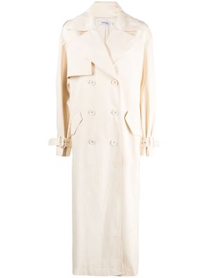 Anna Quan double-breasted trench coat - Neutrals