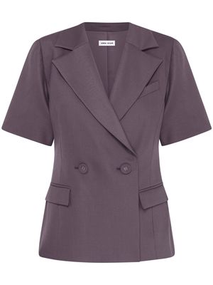 Anna Quan Holly blazer-style wrap top - Grey