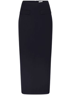 Anna Quan Nadia wool-blend tailored maxi skirt - Black