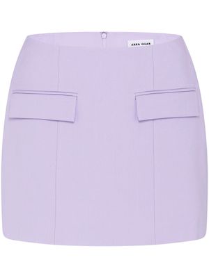 Anna Quan Quinn tailored miniskirt - Purple